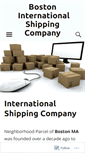 Mobile Screenshot of boston-international-shipping.com
